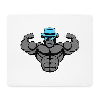 Strong Gorilla - Mousepad (Querformat) - Weiß - Vorne