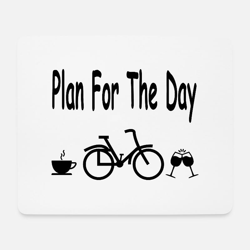 Fahrrad - Mousepad (Querformat) - Weiß