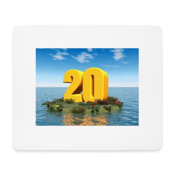 Year 20 - Mouse Pad (horizontal) - white - Front
