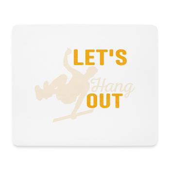 Let's Hang Out Parkour Traceur - Mouse Pad (horizontal) - white - Front