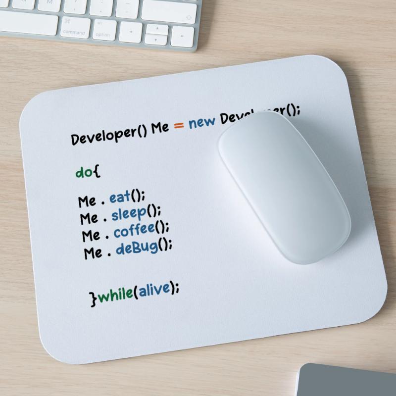Developer Graphic Coder Programmer Computer Geek P Mousepad (Querformat)