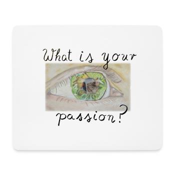 What is your passion - to paint - Mousepad (Querformat) - Weiß - Vorne