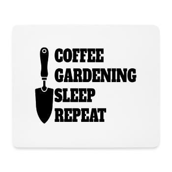 Garten Kaffee Obstgarten Cafe Gärtner Hobbygärtner - Mousepad (Querformat) - Weiß - Vorne