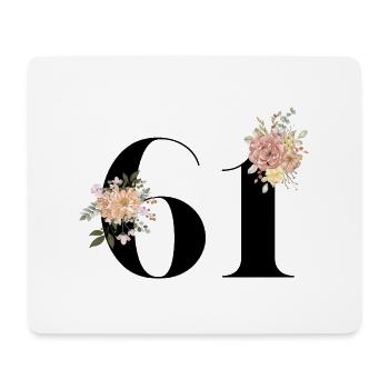 61st anniversary flowers (Gift of 61 years) - Mouse Pad (horizontal) - white - Front