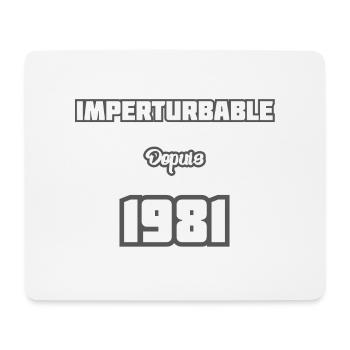 Année de naissance / Birth year - 1981 - Tapis de souris (format paysage) - blanc - Devant