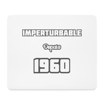 Année de naissance / Birth year - 1960 - Tapis de souris (format paysage) - blanc - Devant