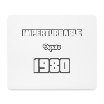 Année de naissance / Birth year - 1980 - Tapis de souris (format paysage) - blanc - Devant