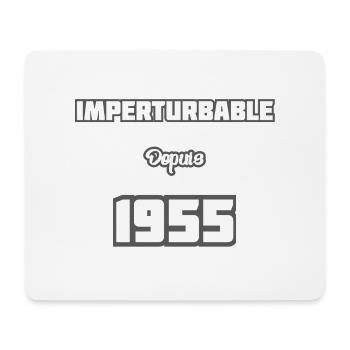 Année de naissance / Birth year - 1955 - Tapis de souris (format paysage) - blanc - Devant
