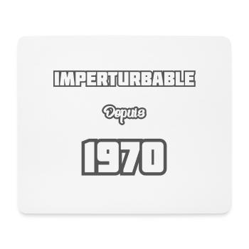 Année de naissance / Birth year - 1970 - Tapis de souris (format paysage) - blanc - Devant