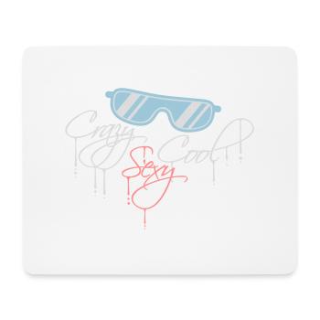 design cool sexy fou - Tapis de souris (format paysage) - blanc - Devant