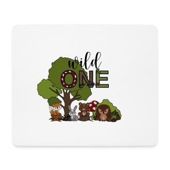 Sauvage un - Tapis de souris (format paysage) - blanc - Devant
