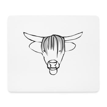 Bull - Mouse Pad (horizontal) - white - Front