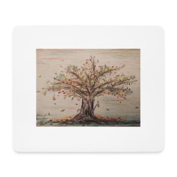 Herbst 2022 - Mousepad (Querformat) - Weiß - Vorne