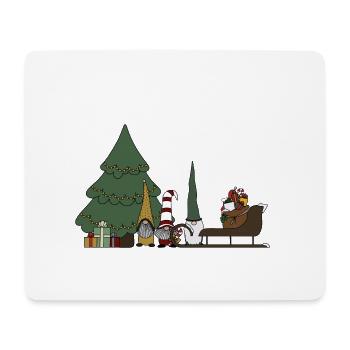 Noël - Tapis de souris (format paysage) - blanc - Devant