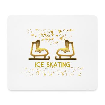 Skating - Tapis de souris (format paysage) - blanc - Devant