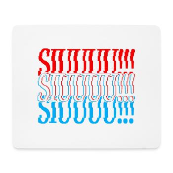 Gestört SIUUU!!! - Mousepad (Querformat) - Weiß - Vorne