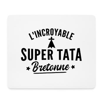 super tata bretonne / tata bretonne - Tapis de souris (format paysage) - blanc - Devant