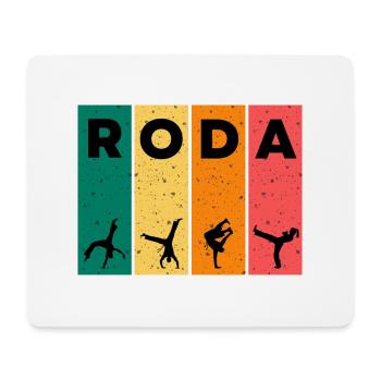 T-shirt RODA | Capoeira Design - Tapis de souris (format paysage) - blanc - Devant