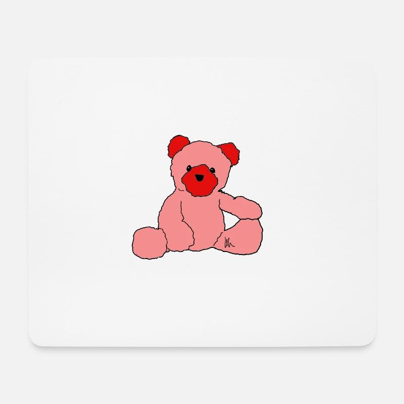 Teddy - Tapis de souris (format paysage) - blanc