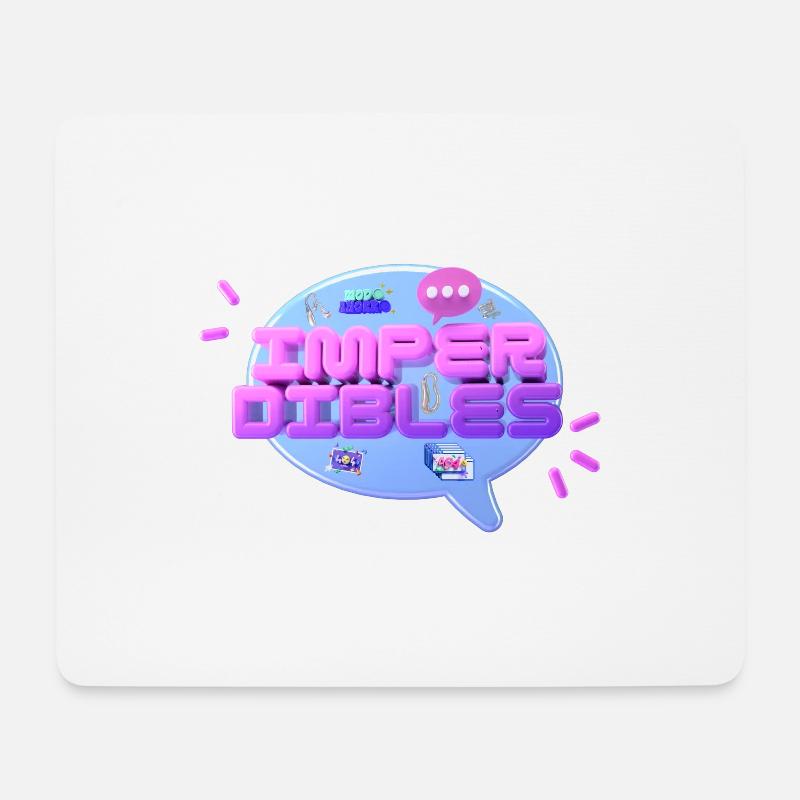 3D - Mousepad (Querformat) - Weiß