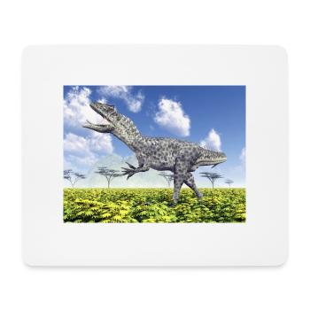 Dinosaurier Allosaurus - Mousepad (Querformat) - Weiß - Vorne