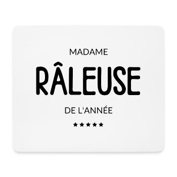 madame râleuse - idée cadeau - Tapis de souris (format paysage) - blanc - Devant