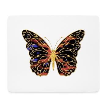 Schmetterling - Mousepad (Querformat) - Weiß - Vorne