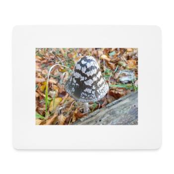 magpie fungus also magpie inkcap - Mouse Pad (horizontal) - white - Front
