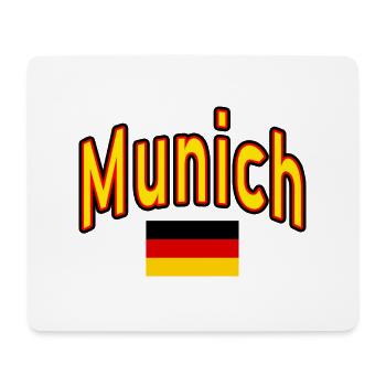 Munich münchen deutschland flagge - Mousepad (Querformat) - Weiß - Vorne