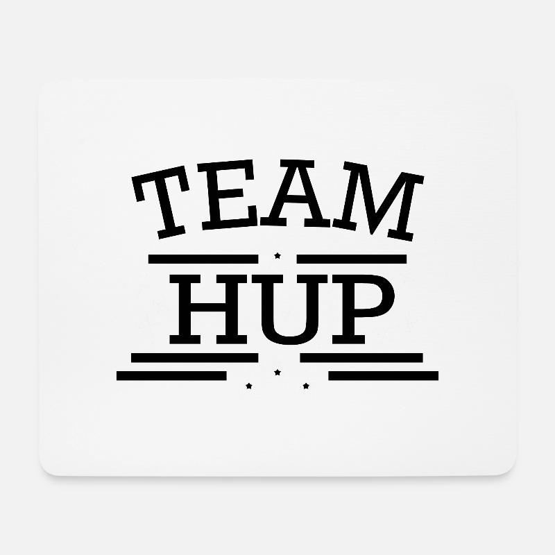 Team Hup - Mousepad (Querformat) - Weiß