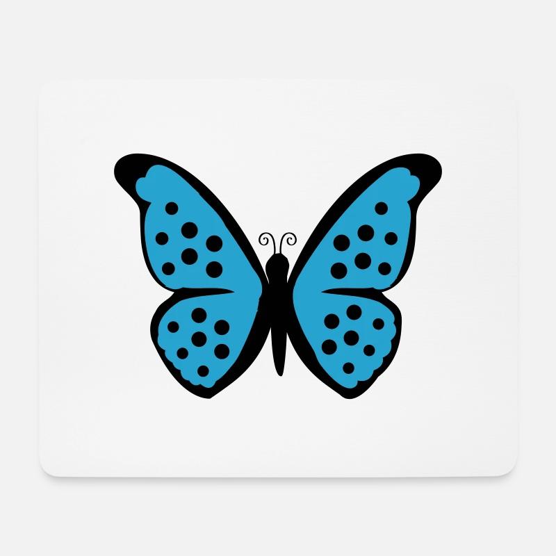 Schmetterling - Mousepad (Querformat) - Weiß