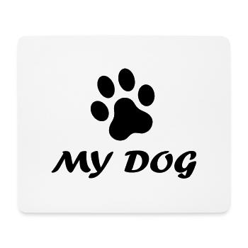 Hund Chien - Tapis de souris (format paysage) - blanc - Devant