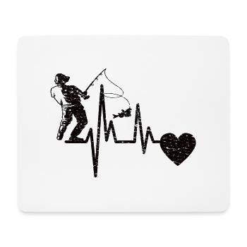 Angler Fishing hooks Fishing Fishing Fishing Fishing - Mouse Pad (horizontal) - white - Front