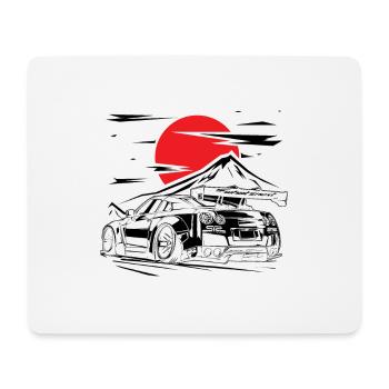 GT-R Sunset T-Shirt - Mouse Pad (horizontal) - white - Front