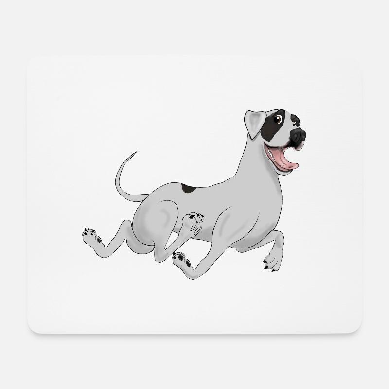 Run for fun - Mousepad (Querformat) - Weiß