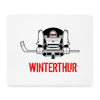 Winterthur Hockey Robot - Mousepad (Querformat) - Weiß - Vorne