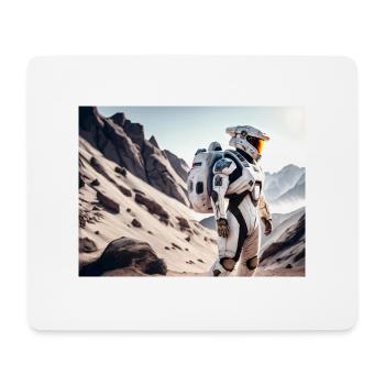 Astronaute de science-fiction - Tapis de souris (format paysage) - blanc - Devant