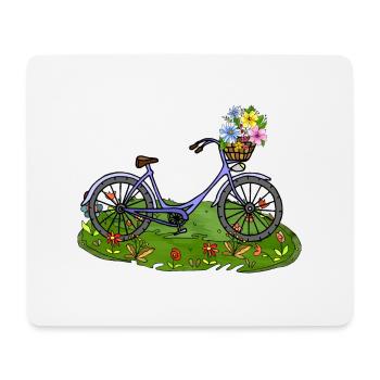 Fahrrad - Mousepad (Querformat) - Weiß - Vorne