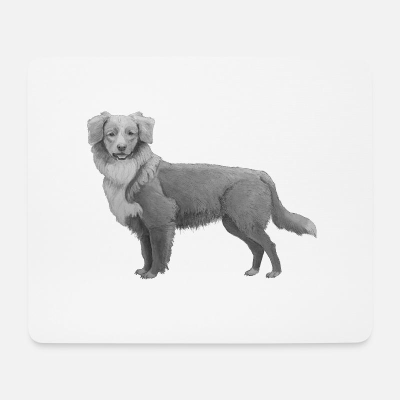 Nova Scotia Duck Tolling Retriever - Mouse Pad (horizontal) - white