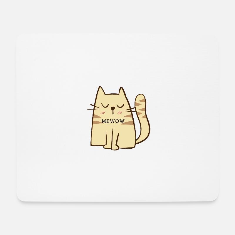 Süßes Kätzchen - Mousepad (Querformat) - Weiß