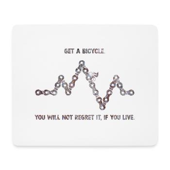 Bicycle - Mouse Pad (horizontal) - white - Front