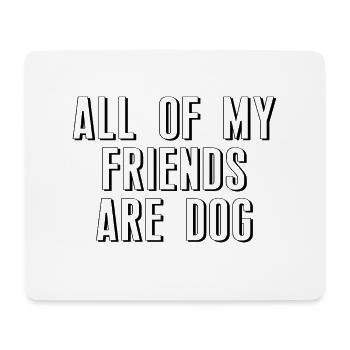 Hund Dog - Mousepad (Querformat) - Weiß - Vorne