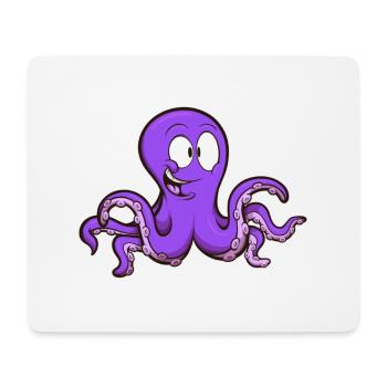 Niedlicher Oktopus - Mousepad (Querformat) - Weiß - Vorne