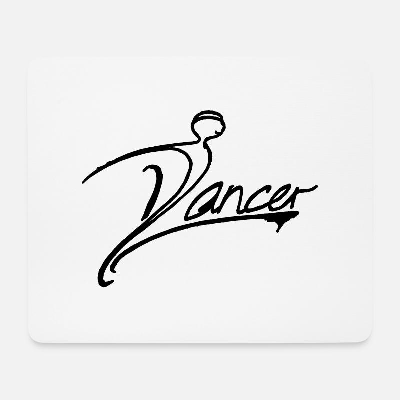 DANCER in black - Mouse Pad (horizontal) - white