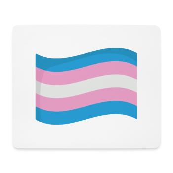 LOVE TRANSGENDER PRIDE LGBTQ+ - Mousepad (Querformat) - Weiß - Vorne