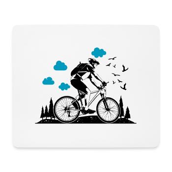 Triathlon Natation Bike Run Marathon - Tapis de souris (format paysage) - blanc - Devant