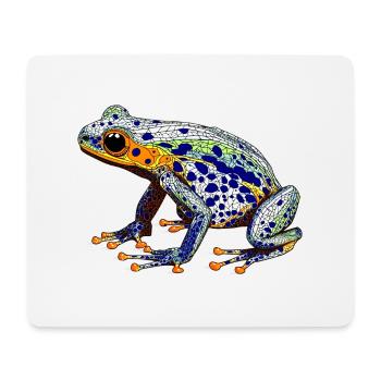 Grenouille empoisonnée avec une belle couleur d’avertissement comme un amphibien - Tapis de souris (format paysage) - blanc - Devant