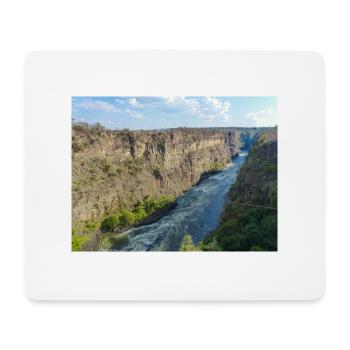 gorge près des chutes Victoria au Zimbabwe - Tapis de souris (format paysage) - blanc - Devant