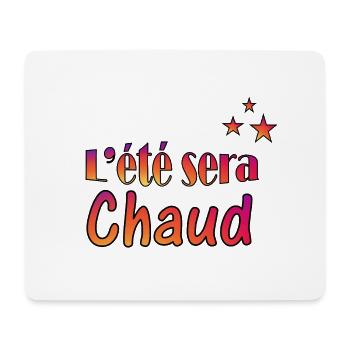 L été sera chaud - Tapis de souris (format paysage) - blanc - Devant