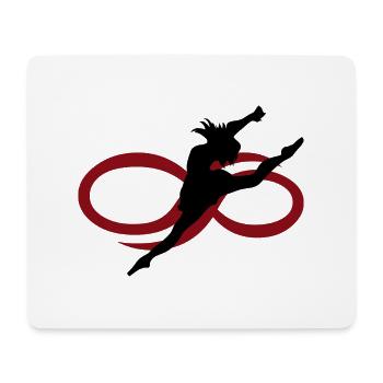 Danse Musique de danse - Tapis de souris (format paysage) - blanc - Devant
